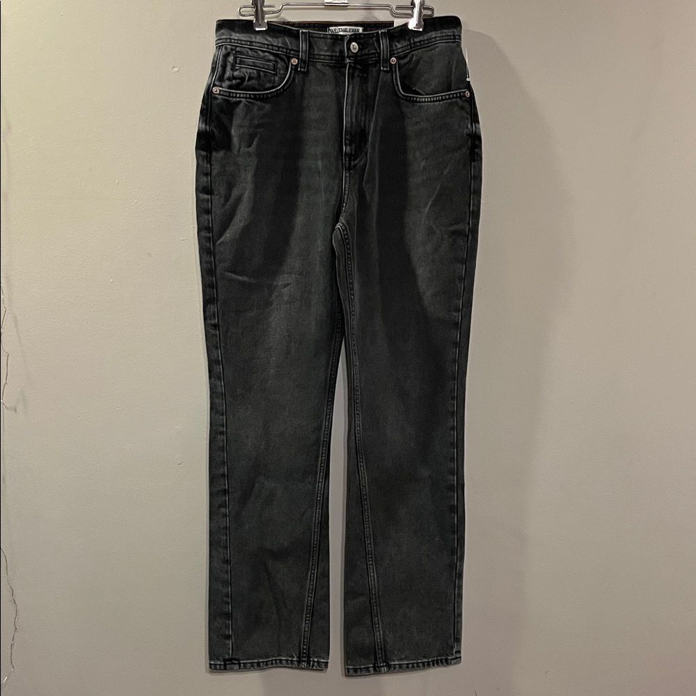 Free People Xena High Rise Slim Straight Jeans